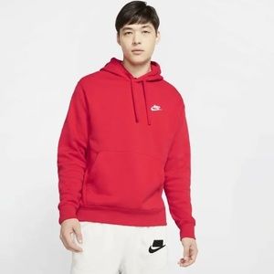 Mens red nike hoodie
